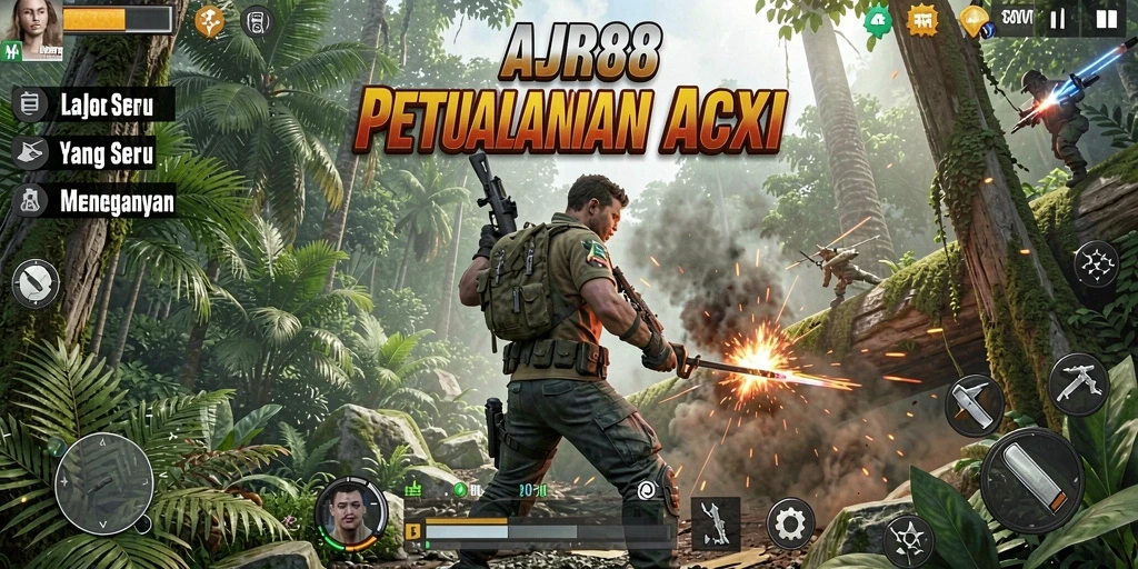 Tampilan gameplay seru dengan aksi menegangkan dari AJR88.