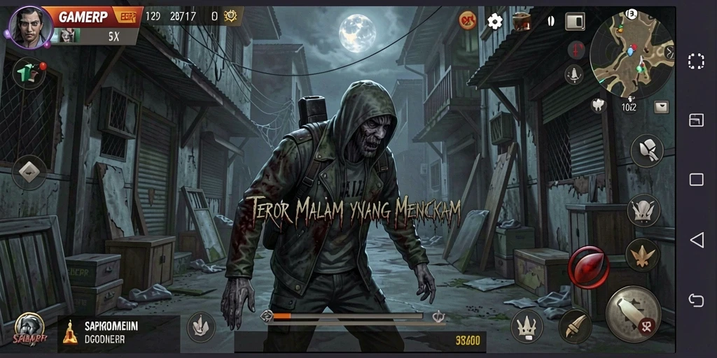 Menampilkan gameplay menegangkan dengan suasana Horror yang mendalam.