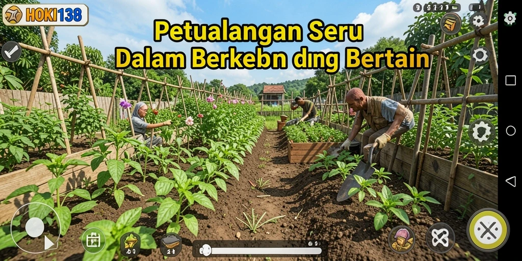 Gameplay seru bertani di HOKI138 dengan grafis yang indah.