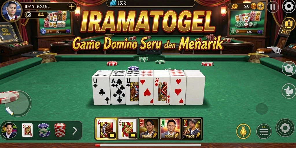 Screenshot gameplay Domino yang seru di IRAMATOGEL.