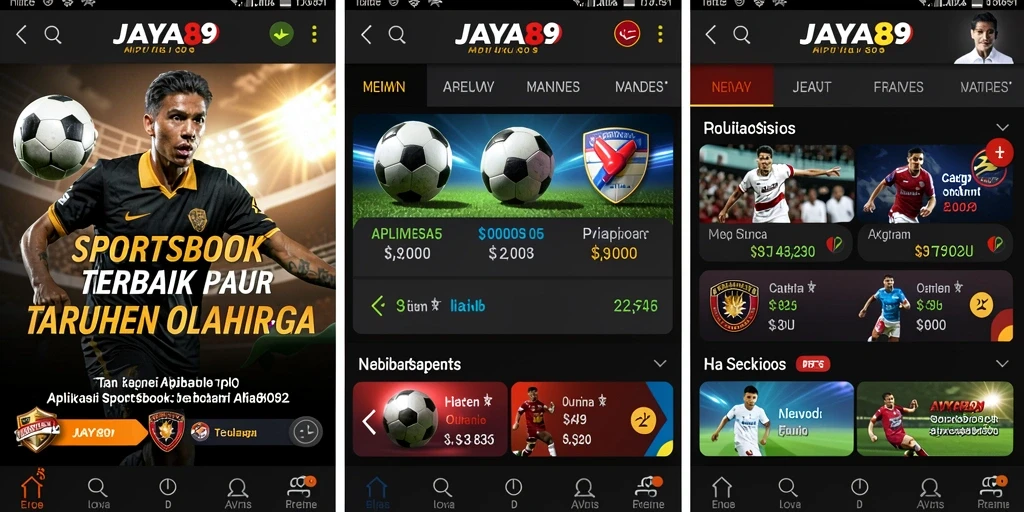 Tampilan menarik dari gameplay taruhan olahraga JAYA89.