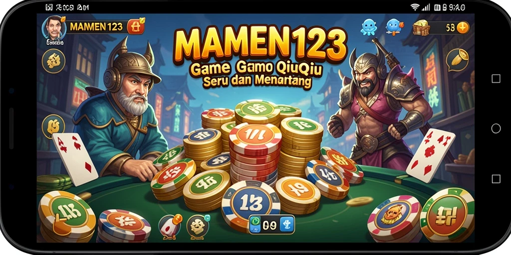 Tampilan gameplay QiuQiu di MAMEN123 yang seru dan menantang.