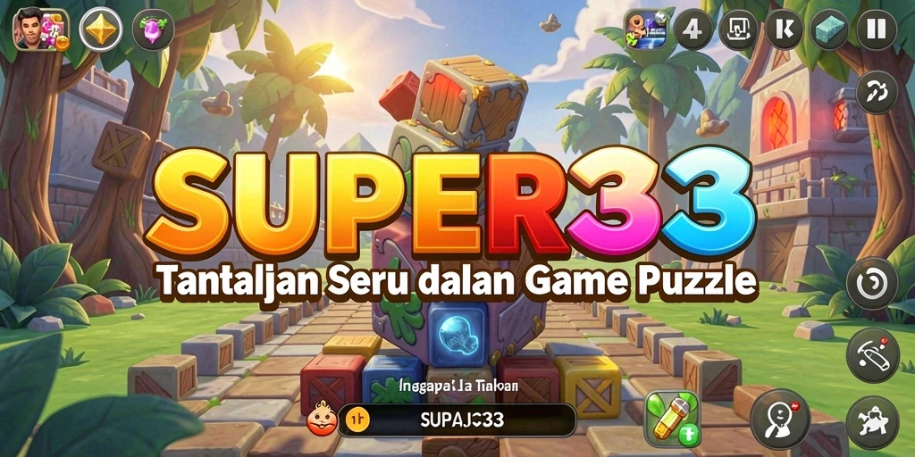 Gameplay menantang di SUPER33 dengan berbagai teka-teki seru.