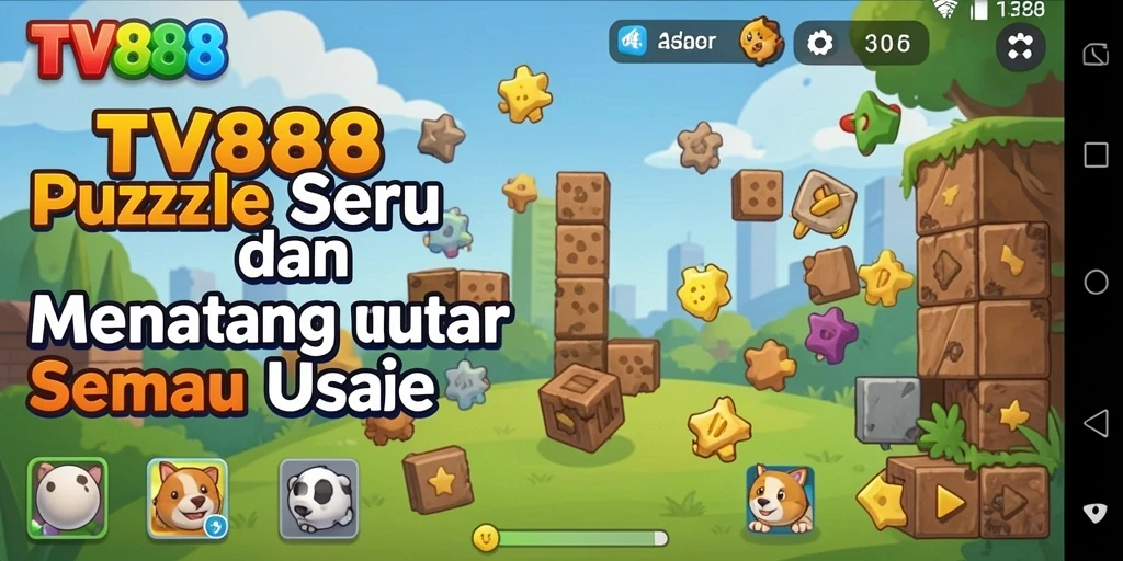 Tampilan gameplay seru dari TV888 dengan teka-teki menantang.